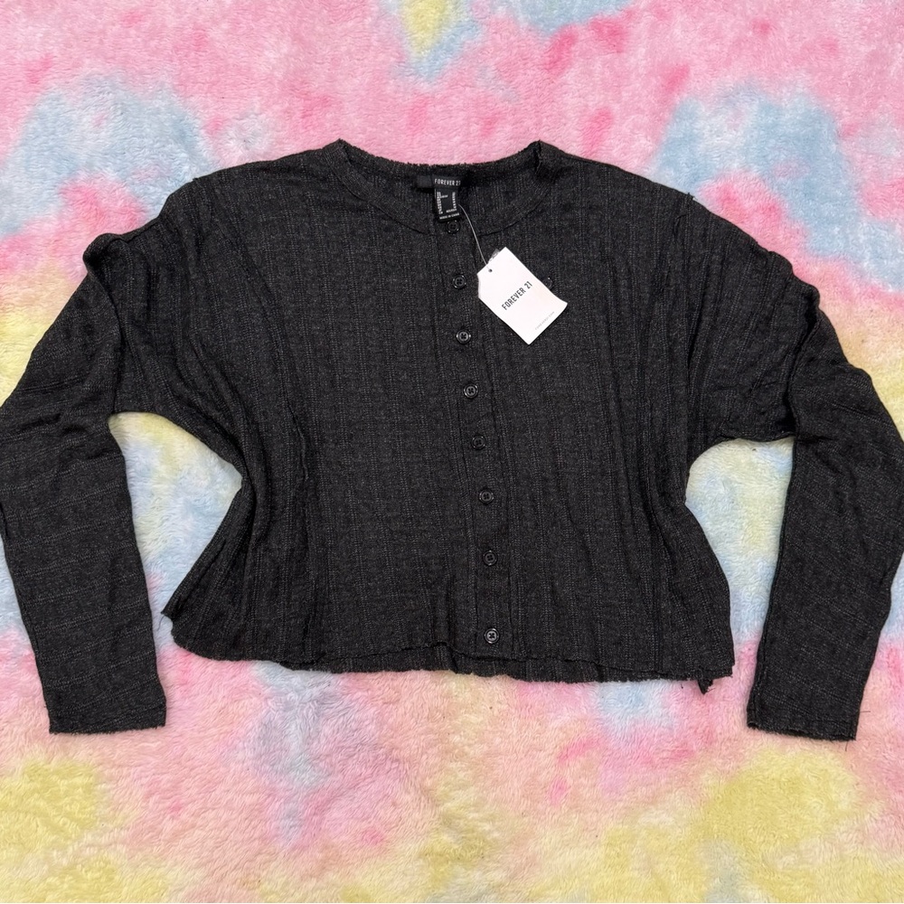 Forever 21 knit top charcoal